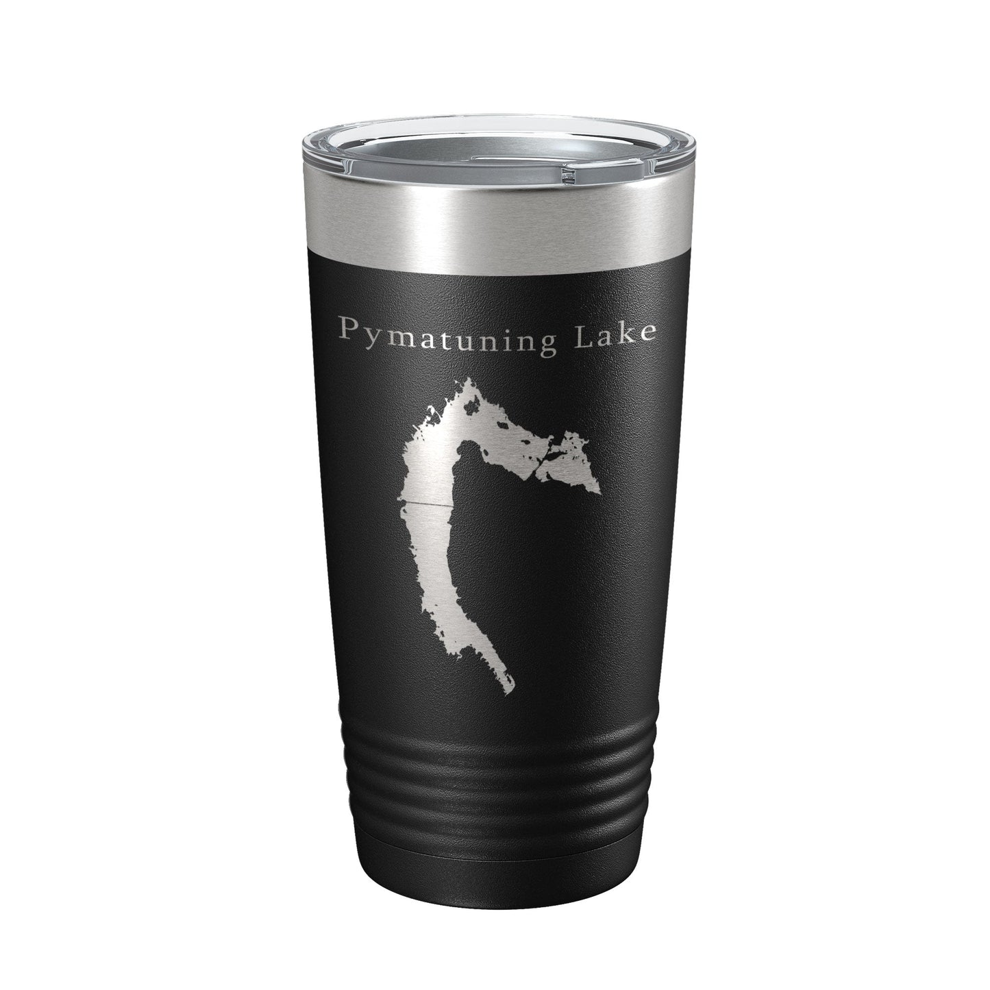 Pymatuning Lake Map Tumbler Travel Mug Insulated Laser Engraved Coffee Cup Ohio Pennsylvania 20 oz-0