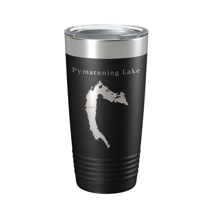 Pymatuning Lake Map Tumbler Travel Mug Insulated Laser Engraved Coffee Cup Ohio Pennsylvania 20 oz-5