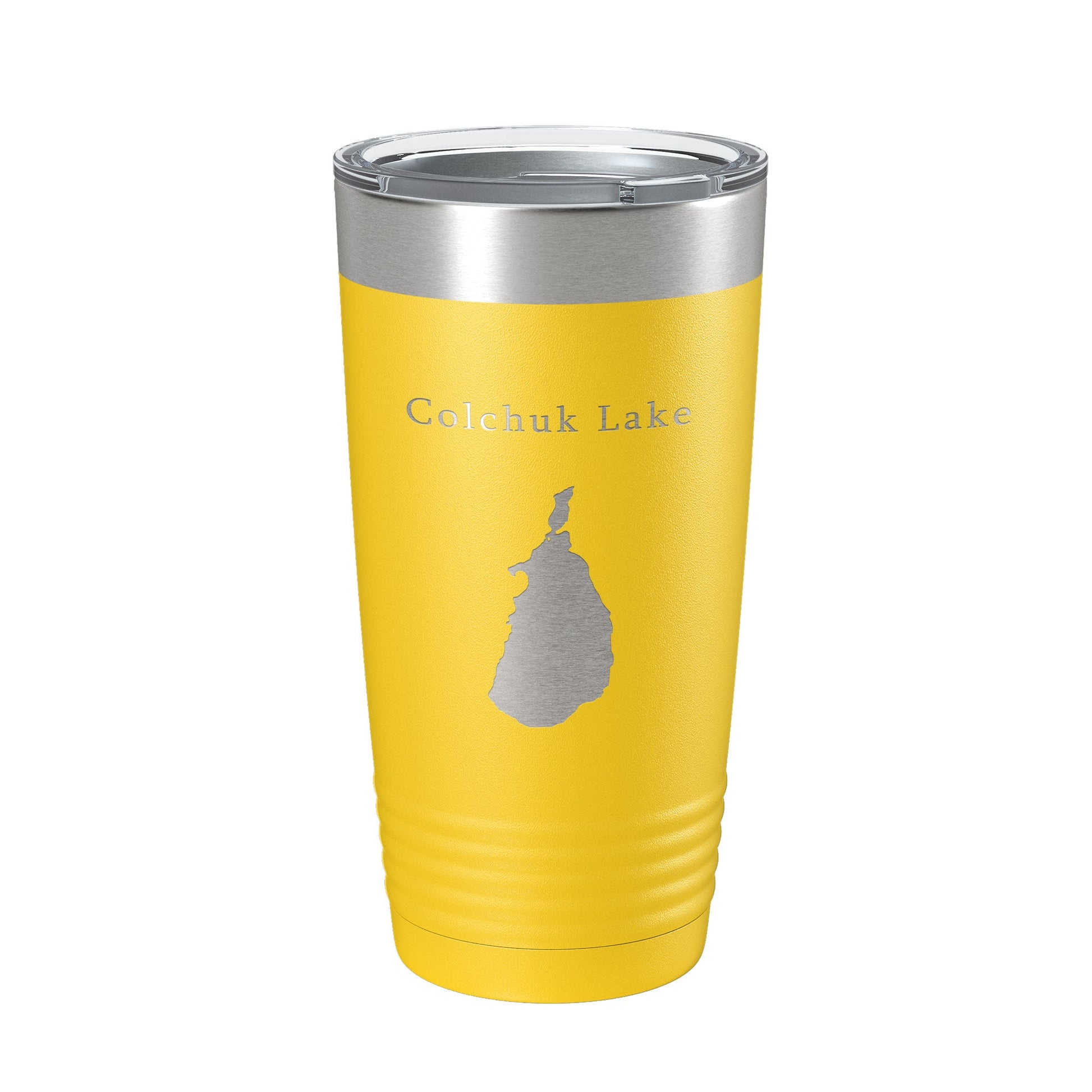 Colchuk Lake Map Tumbler Travel Mug Insulated Laser Engraved Coffee Cup Washington 20 oz-4