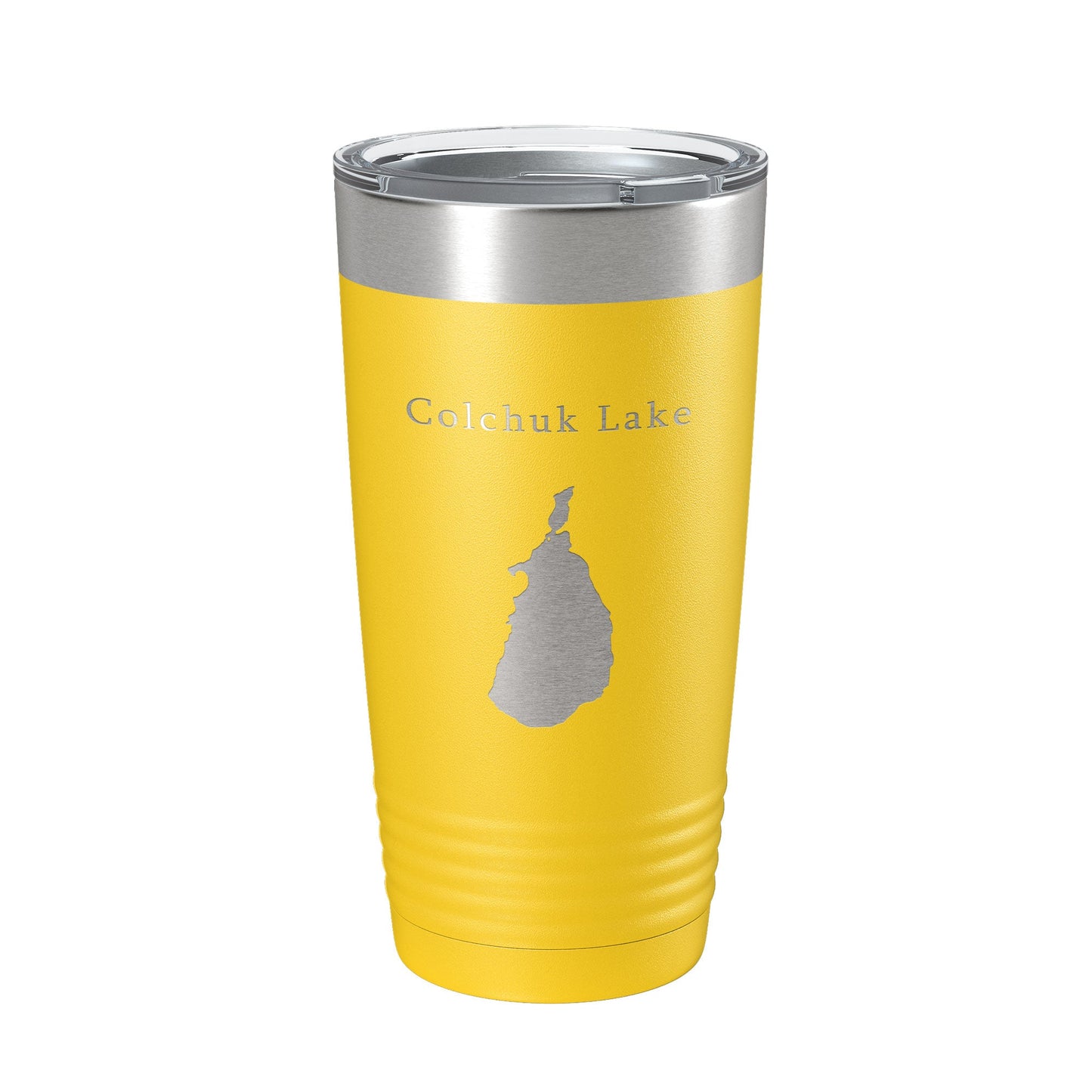 Colchuk Lake Map Tumbler Travel Mug Insulated Laser Engraved Coffee Cup Washington 20 oz-19