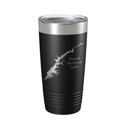 South Holston Lake Map Tumbler Travel Mug Insulated Laser Engraved Coffee Cup Tennessee Virginia 20 oz-5
