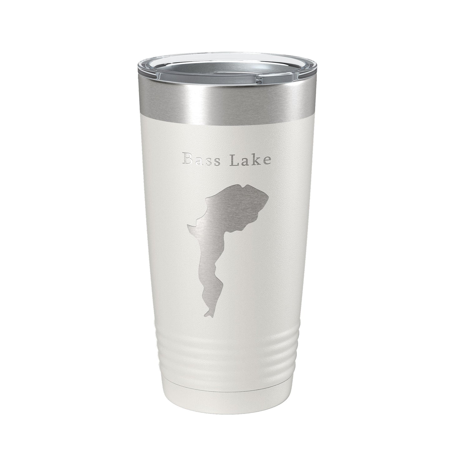 Bass Lake Map Tumbler Travel Mug Insulated Laser Engraved Coffee Cup North Carolina 20 oz-7