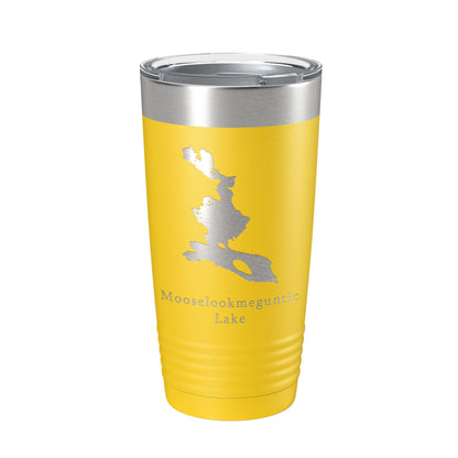Mooselookmeguntic Lake Map Tumbler Travel Mug Insulated Laser Engraved Coffee Cup Maine 20 oz-4