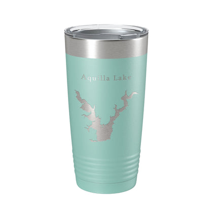 Aquilla Lake Map Tumbler Travel Mug Insulated Laser Engraved Coffee Cup Texas 20 oz-12