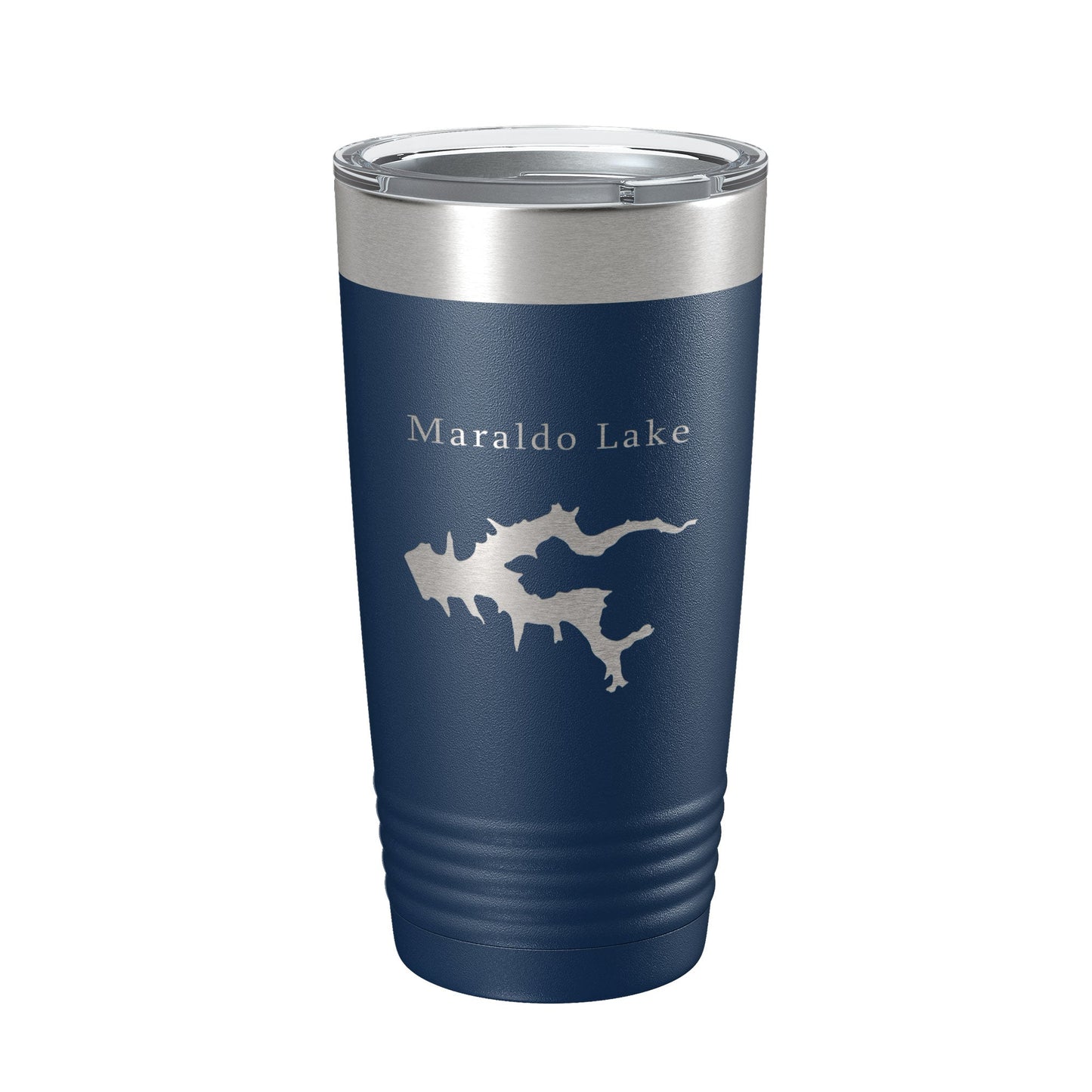 Maraldo Lake Map Tumbler Travel Mug Insulated Laser Engraved Coffee Cup Illinois 20 oz-8