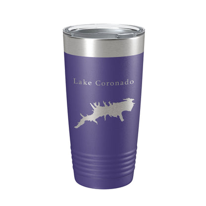 Lake Coronado Map Tumbler Travel Mug Insulated Laser Engraved Coffee Cup Hot Springs Village Arkansas 20 oz-15