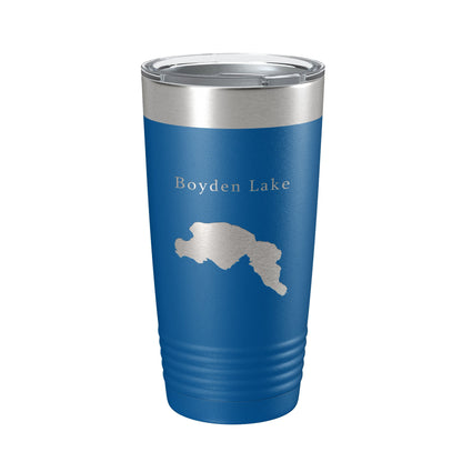 Boyden Lake Map Tumbler Travel Mug Insulated Laser Engraved Coffee Cup Maine 20 oz-6