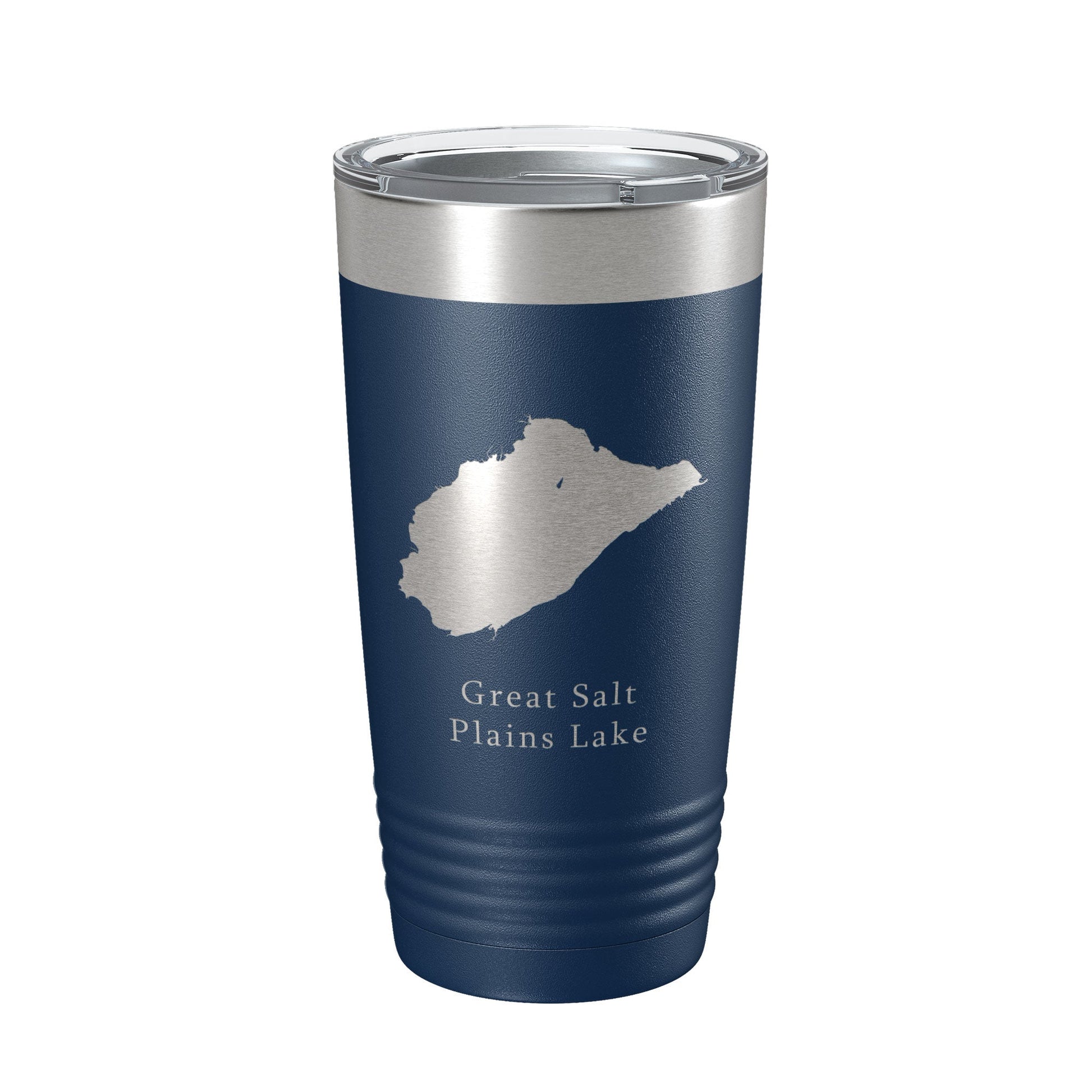 Great Salt Plains Lake Map Tumbler Travel Mug Insulated Laser Engraved Coffee Cup Oklahoma 20 oz-2