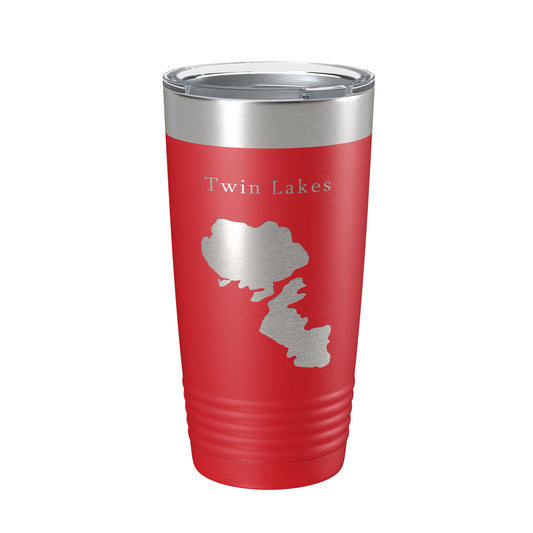 Twin Lakes Map Tumbler Travel Mug Insulated Laser Engraved Coffee Cup Idaho 20 oz-10