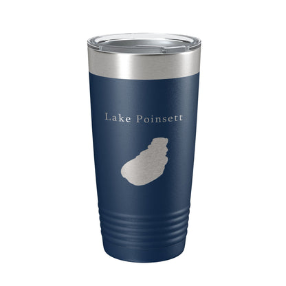 Lake Poinsett Map Tumbler Travel Mug Insulated Laser Engraved Coffee Cup South Dakota 20 oz-2