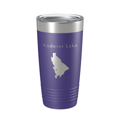 Andover Lake Map Tumbler Travel Mug Insulated Laser Engraved Coffee Cup Connecticut 20 oz-15