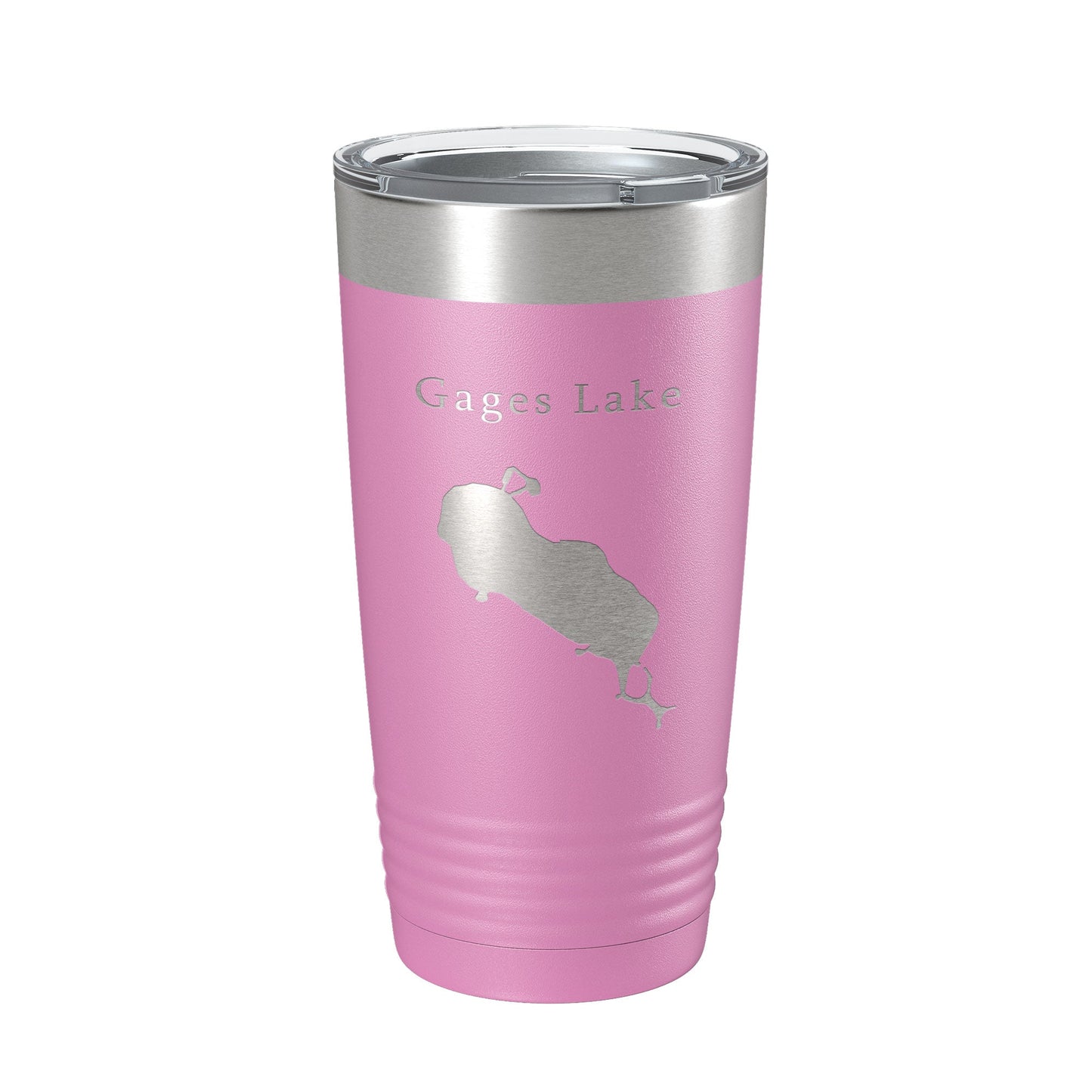 Gages Lake Map Tumbler Travel Mug Insulated Laser Engraved Coffee Cup Illinois 20 oz-14