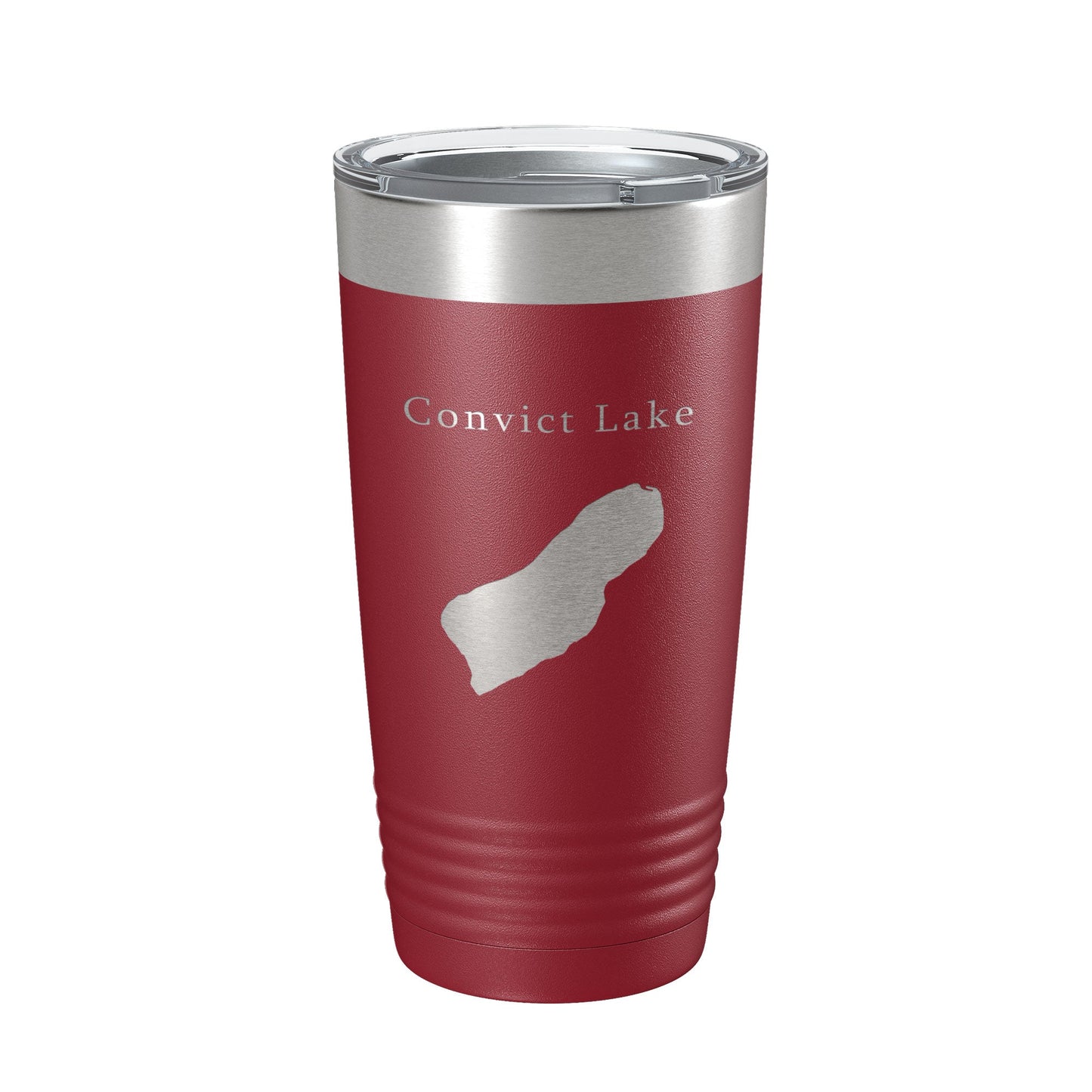 Convict Lake Map Tumbler Travel Mug Insulated Laser Engraved Coffee Cup California 20 oz-18