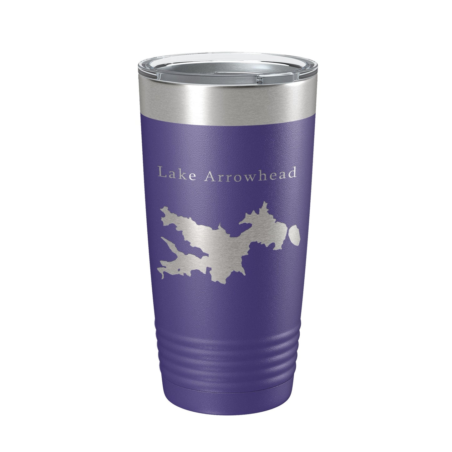 Lake Arrowhead Map Tumbler Travel Mug Insulated Laser Engraved Coffee Cup California 20 oz-15