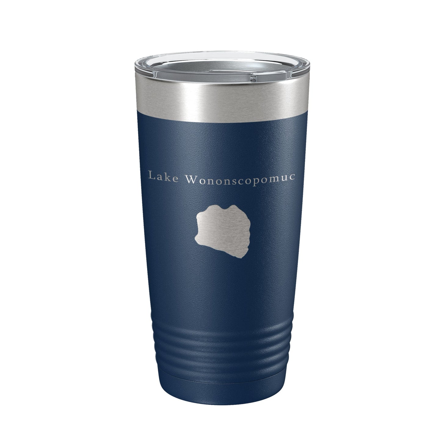 Lake Wononscopomuc Map Tumbler Travel Mug Insulated Laser Engraved Coffee Cup Connecticut 20 oz-8