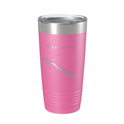 Wheeler Lake Map Tumbler Travel Mug Insulated Laser Engraved Coffee Cup Alabama 20 oz-11