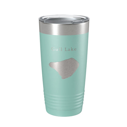 Gull Lake Map Tumbler Travel Mug Insulated Laser Engraved Coffee Cup California 20 oz-12