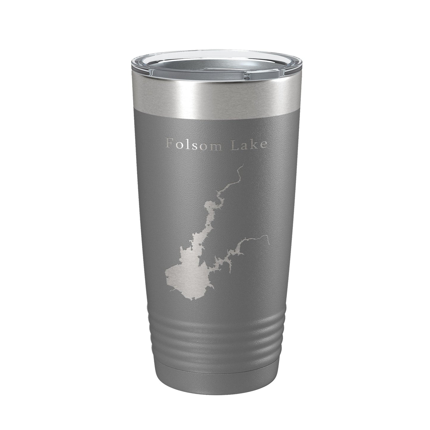 Folsom Lake Map Tumbler Travel Mug Insulated Laser Engraved Coffee Cup California 20 oz-16