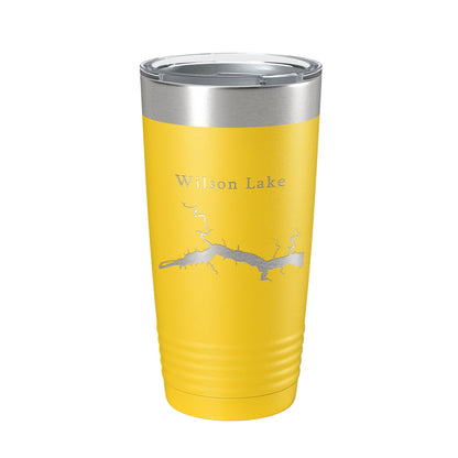 Wilson Lake Map Tumbler Travel Mug Insulated Laser Engraved Coffee Cup Alabama 20 oz-19