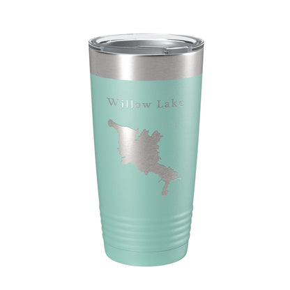 Willow Creek Lake Map Tumbler Travel Mug Insulated Laser Engraved Coffee Cup Arizona 20 oz-12