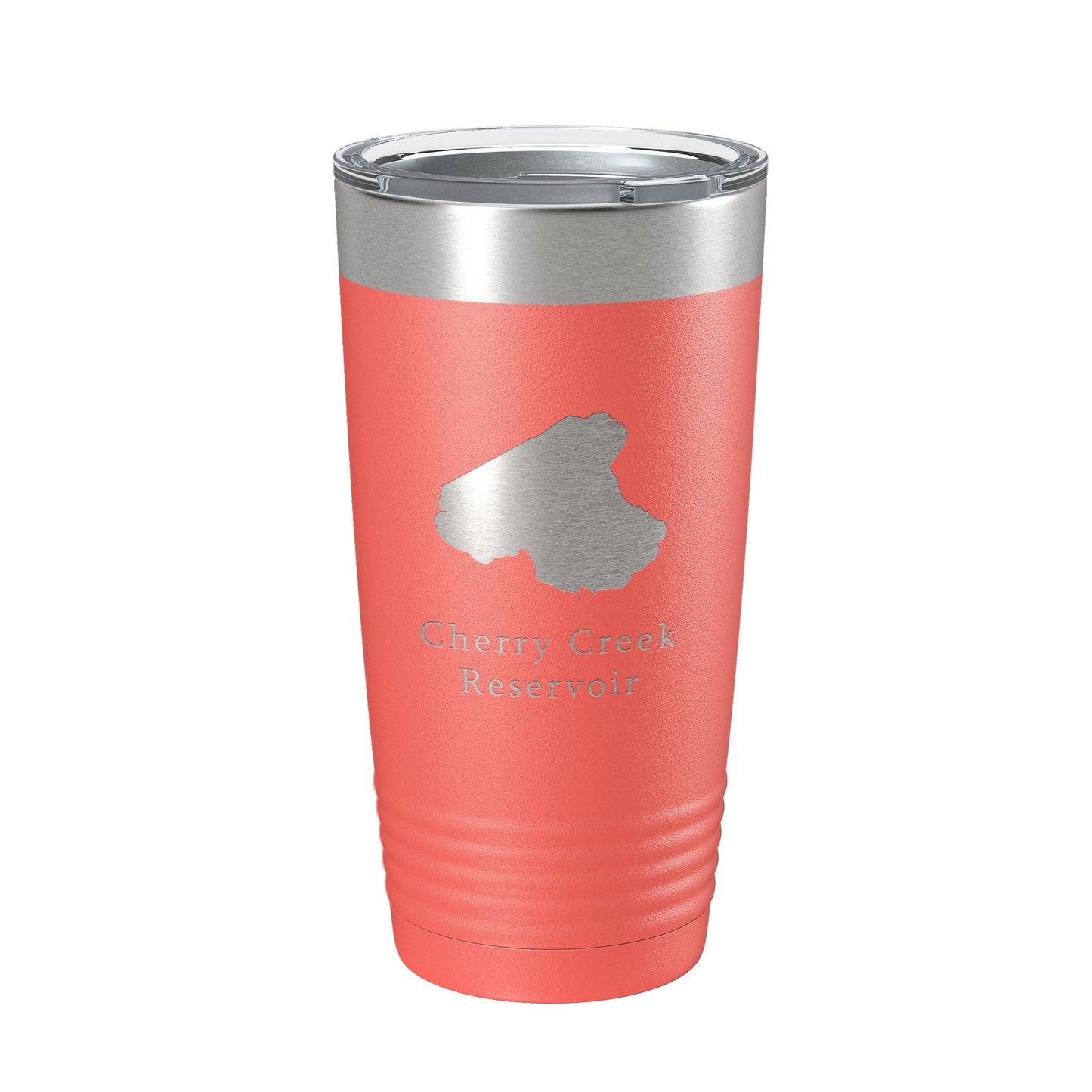 Cherry Creek Reservoir Tumbler Lake Map Travel Mug Insulated Laser Engraved Coffee Cup Colorado 20 oz-20