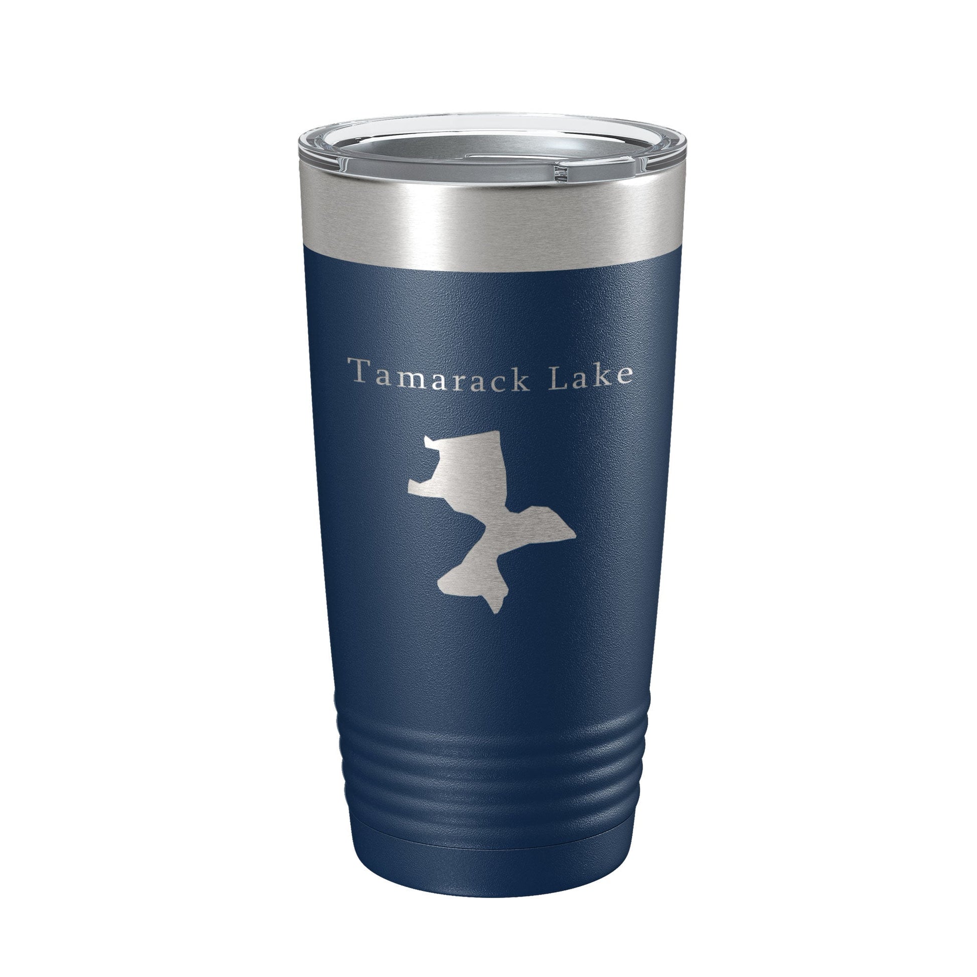 Tamarack Lake Map Tumbler Travel Mug Insulated Laser Engraved Coffee Cup Pinckney Huron River Chain of Lakes Michigan 20 oz-2