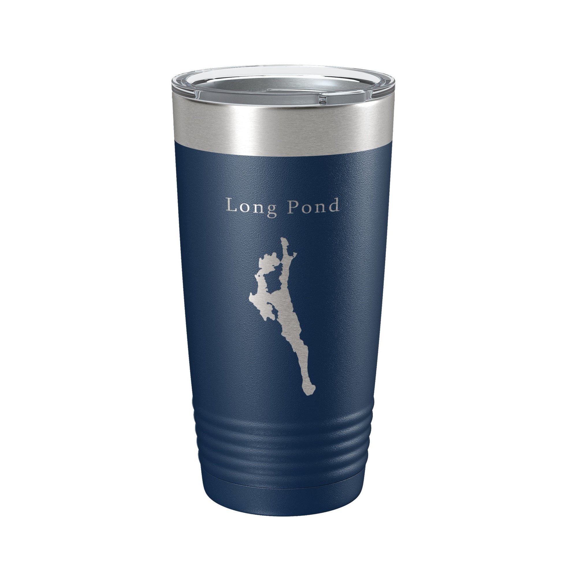 Long Pond Tumbler Lake Map Travel Mug Insulated Laser Engraved Coffee Cup Acadia Maine 20 oz-2