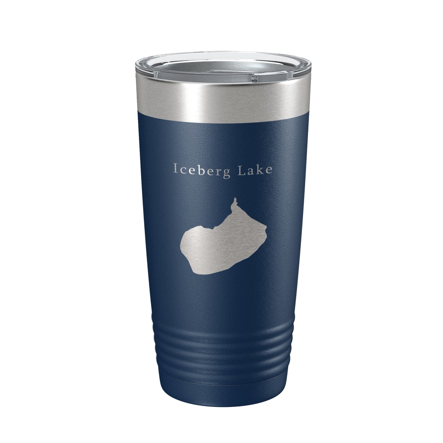 Iceberg Lake Map Tumbler Travel Mug Insulated Laser Engraved Coffee Cup Montana 20 oz-8