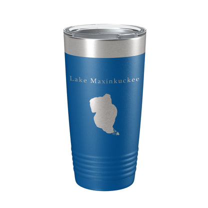 Lake Maxinkuckee Map Tumbler Travel Mug Insulated Laser Engraved Coffee Cup Indiana 20 oz-6