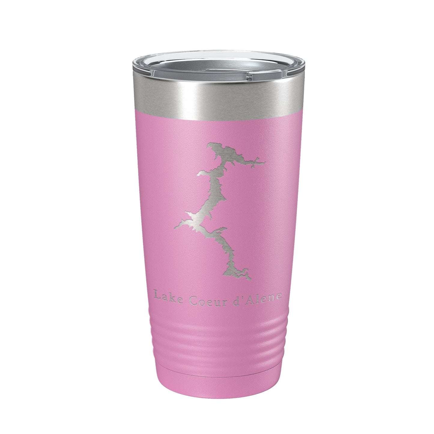 Lake Coeur d'Alene Map Tumbler Travel Mug Insulated Laser Engraved Coffee Cup Idaho 20 oz-14