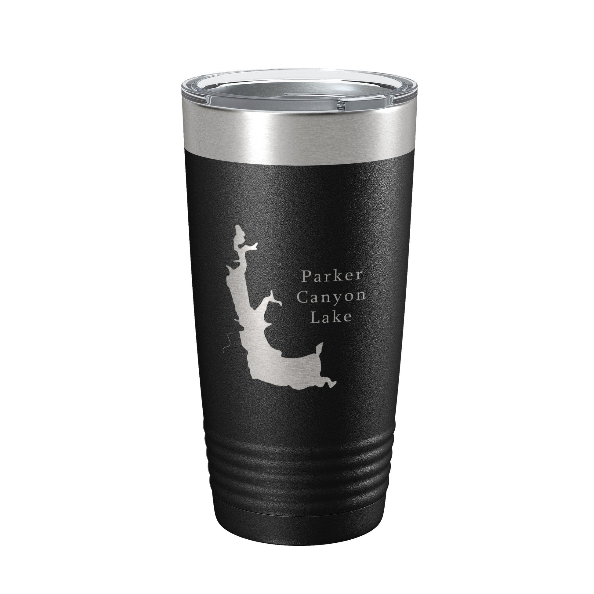 Parker Canyon Lake Map Tumbler Travel Mug Insulated Laser Engraved Coffee Cup Arizona 20 oz-0