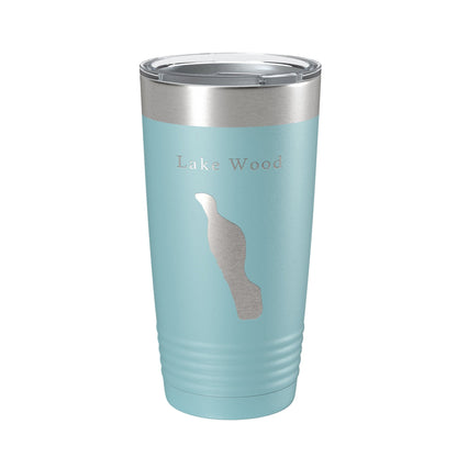 Lake Wood Map Tumbler Travel Mug Insulated Laser Engraved Coffee Cup Acadia Maine 20 oz-13