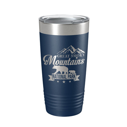 Great Smoky Mountains National Park Bear Tumbler GSMNP Travel Mug Gift Insulated Laser Engraved Coffee Cup 20 oz-8