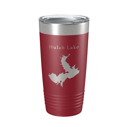 Hulah Lake Map Tumbler Travel Mug Insulated Laser Engraved Coffee Cup Oklahoma 20 oz-18