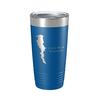 Little Rock Reservoir Tumbler Lake Map Travel Mug Insulated Laser Engraved Coffee Cup California 20 oz-6