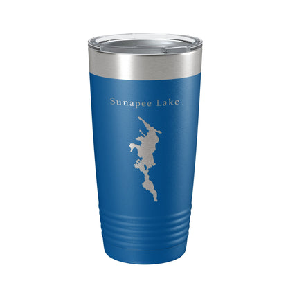 Sunapee Lake Map Tumbler Travel Mug Insulated Laser Engraved Coffee Cup New Hampshire 20 oz-6