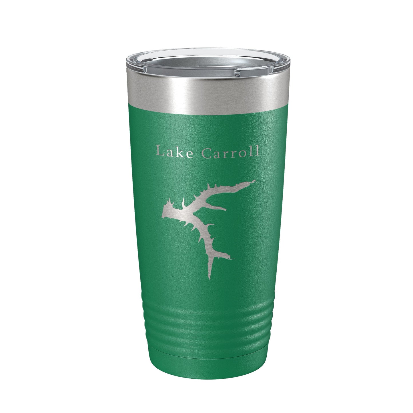 Lake Carroll Map Tumbler Travel Mug Insulated Laser Engraved Coffee Cup Illinois 20 oz-9