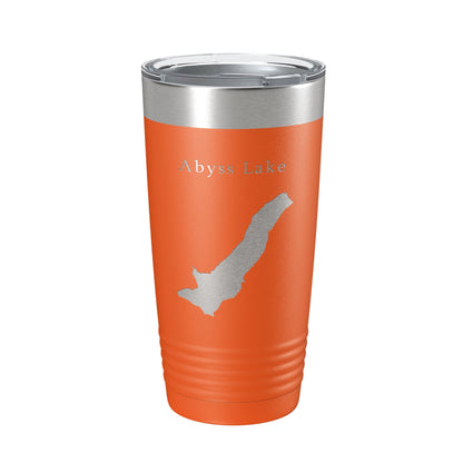 Abyss Lake Map Tumbler Travel Mug Insulated Laser Engraved Coffee Cup Alaska 20 oz-17