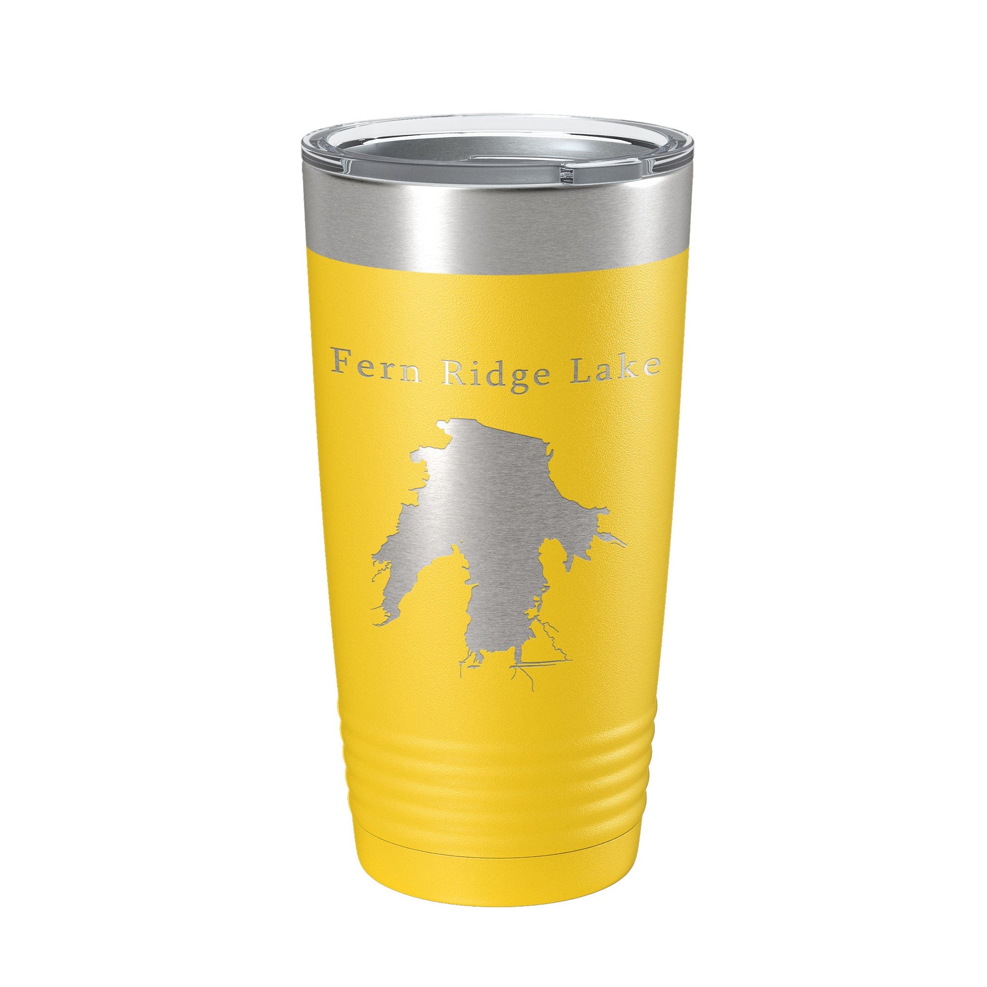 Fern Ridge Lake Map Tumbler Travel Mug Insulated Laser Engraved Coffee Cup Oregon 20 oz-4