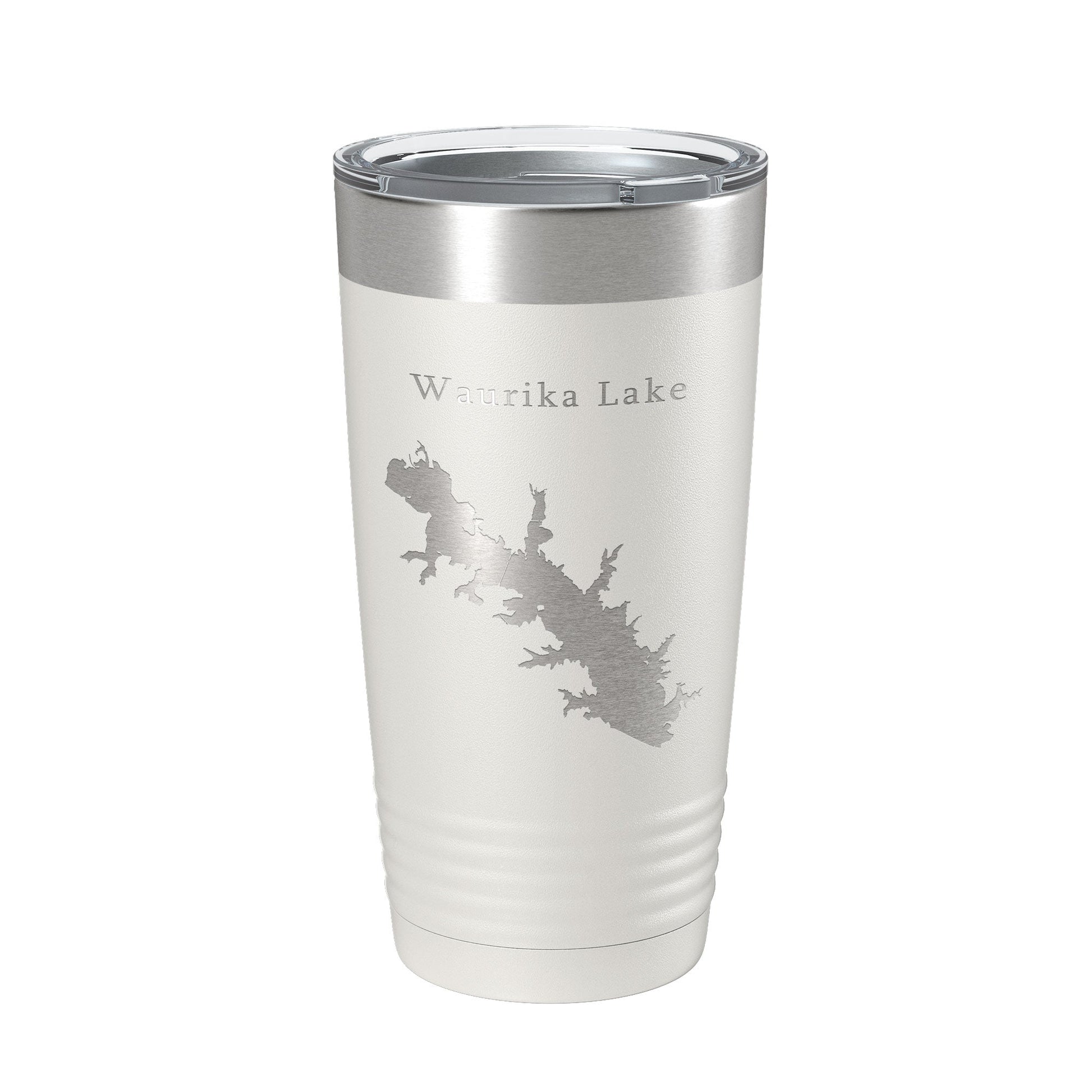 Waurika Lake Map Tumbler Travel Mug Insulated Laser Engraved Coffee Cup Oklahoma 20 oz-1