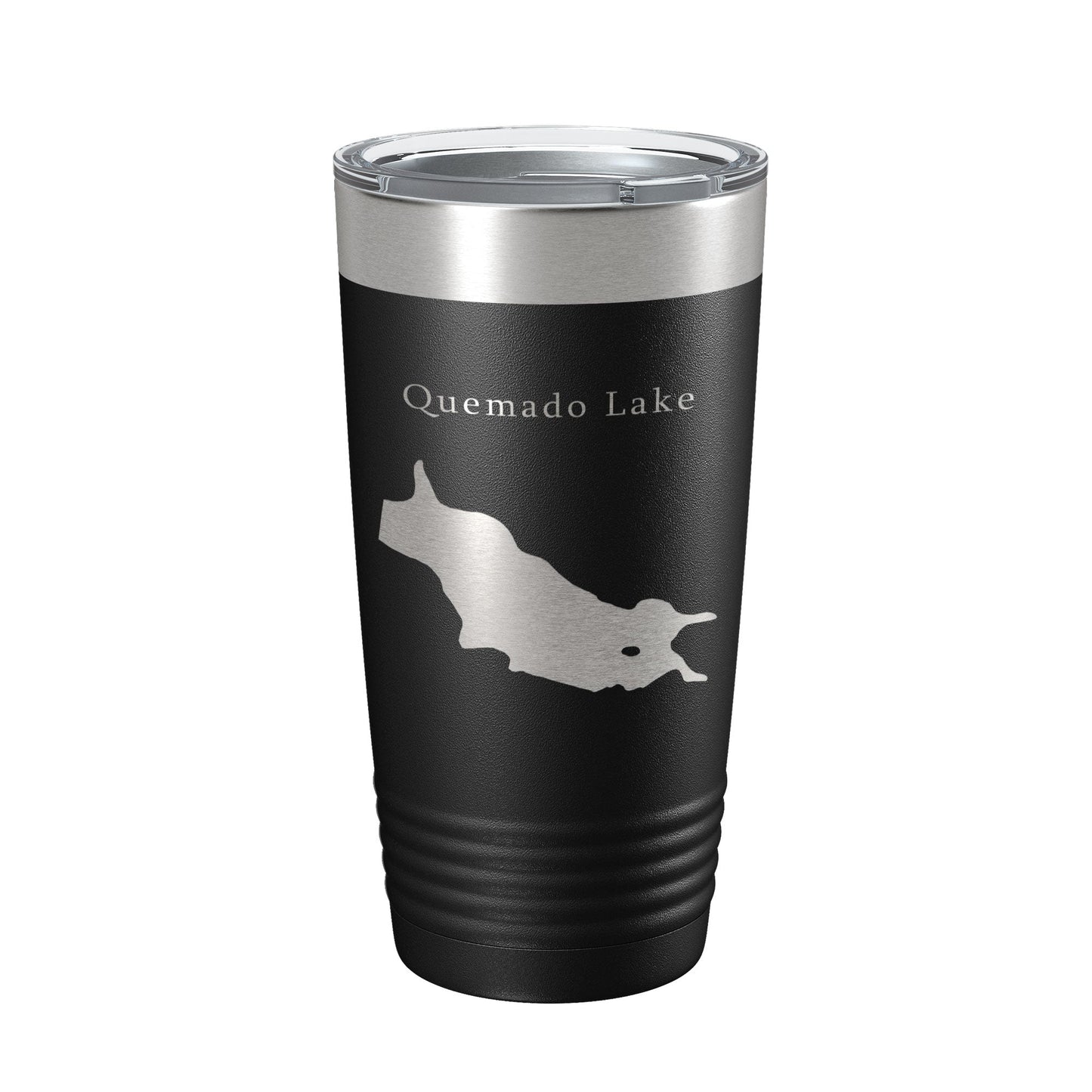 Quemado Lake Map Tumbler Travel Mug Insulated Laser Engraved Coffee Cup New Mexico 20 oz-0