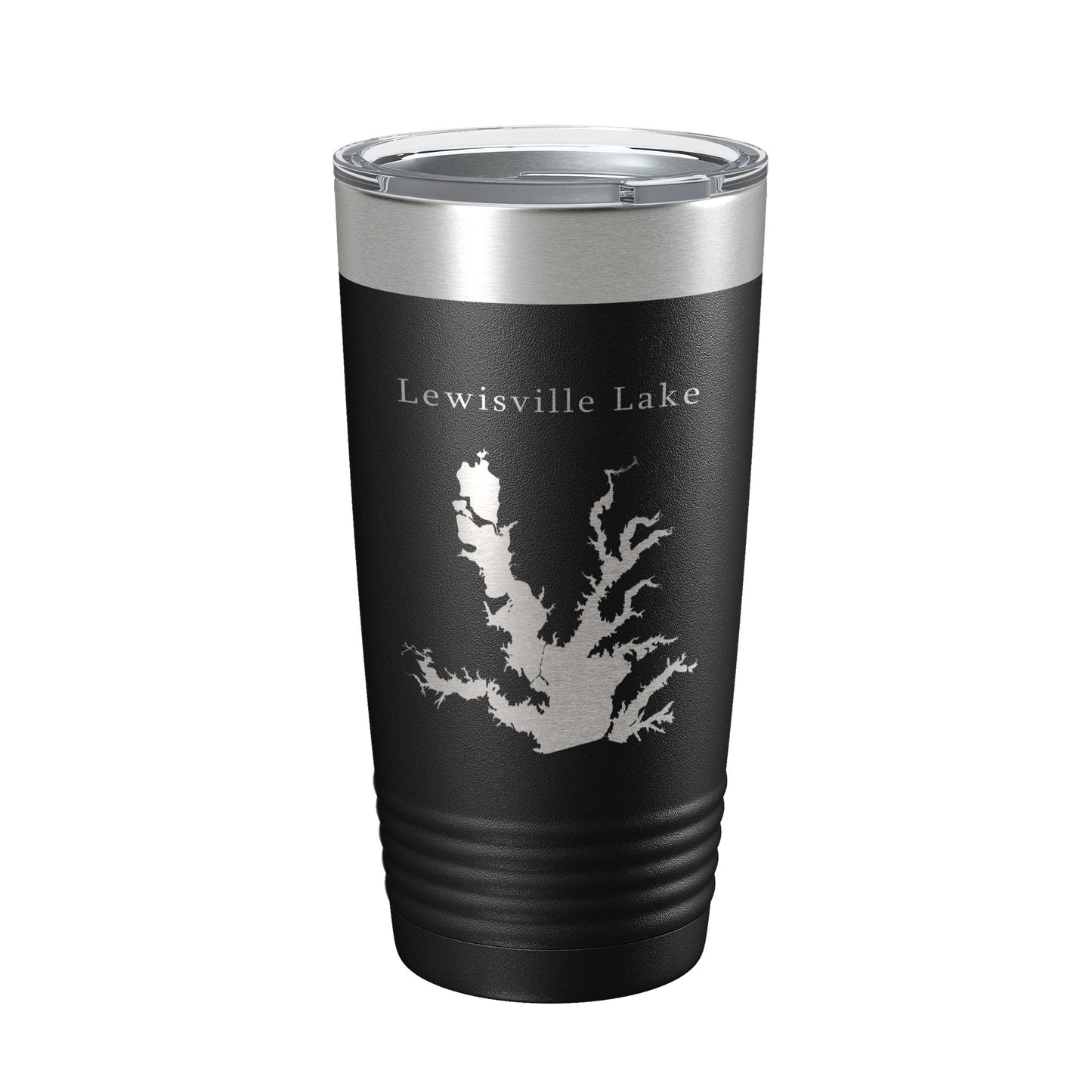 Lewisville Lake Map Tumbler Travel Mug Insulated Laser Engraved Coffee Cup Texas 20 oz-5