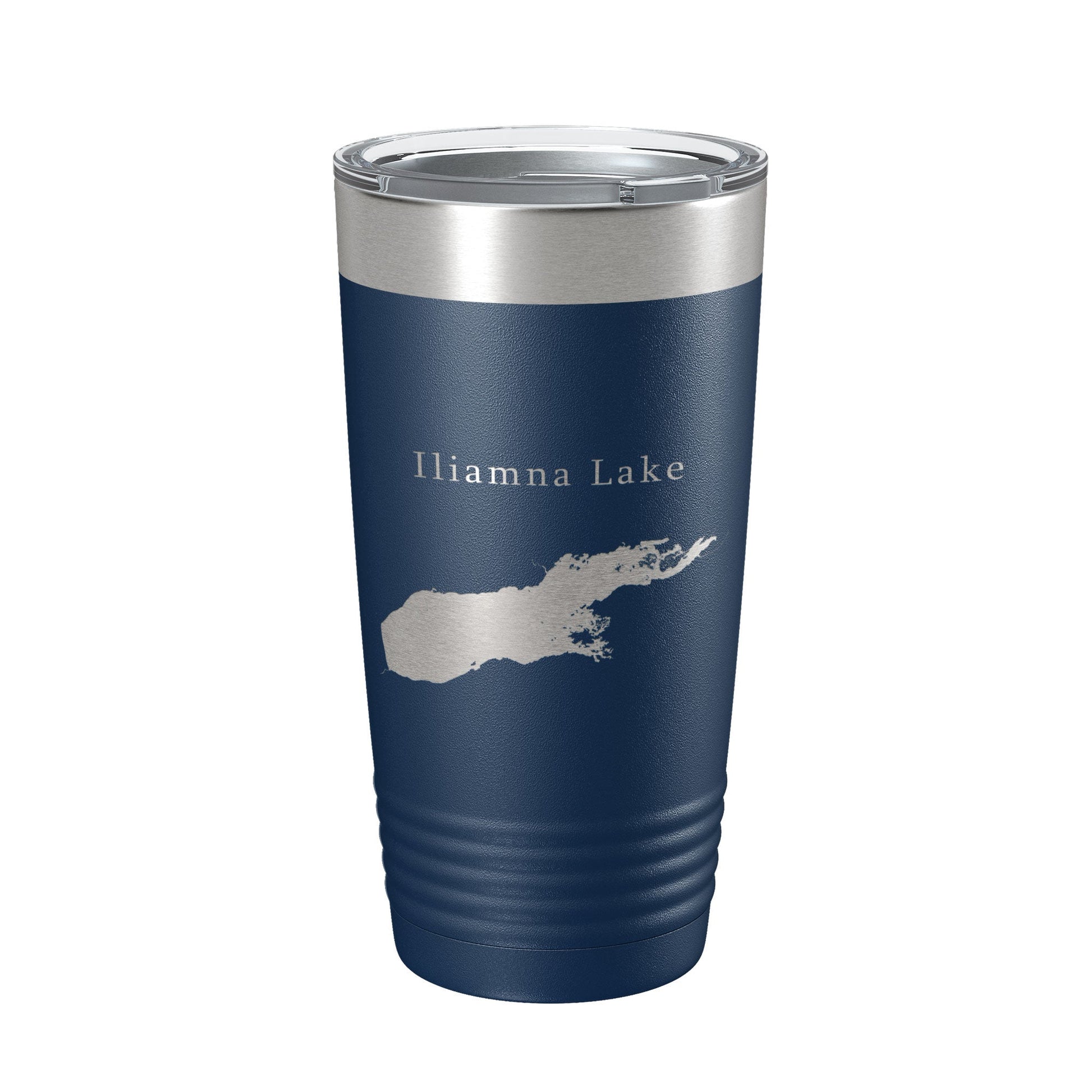 Iliamna Lake Map Tumbler Travel Mug Insulated Laser Engraved Coffee Cup Alaska 20 oz-2