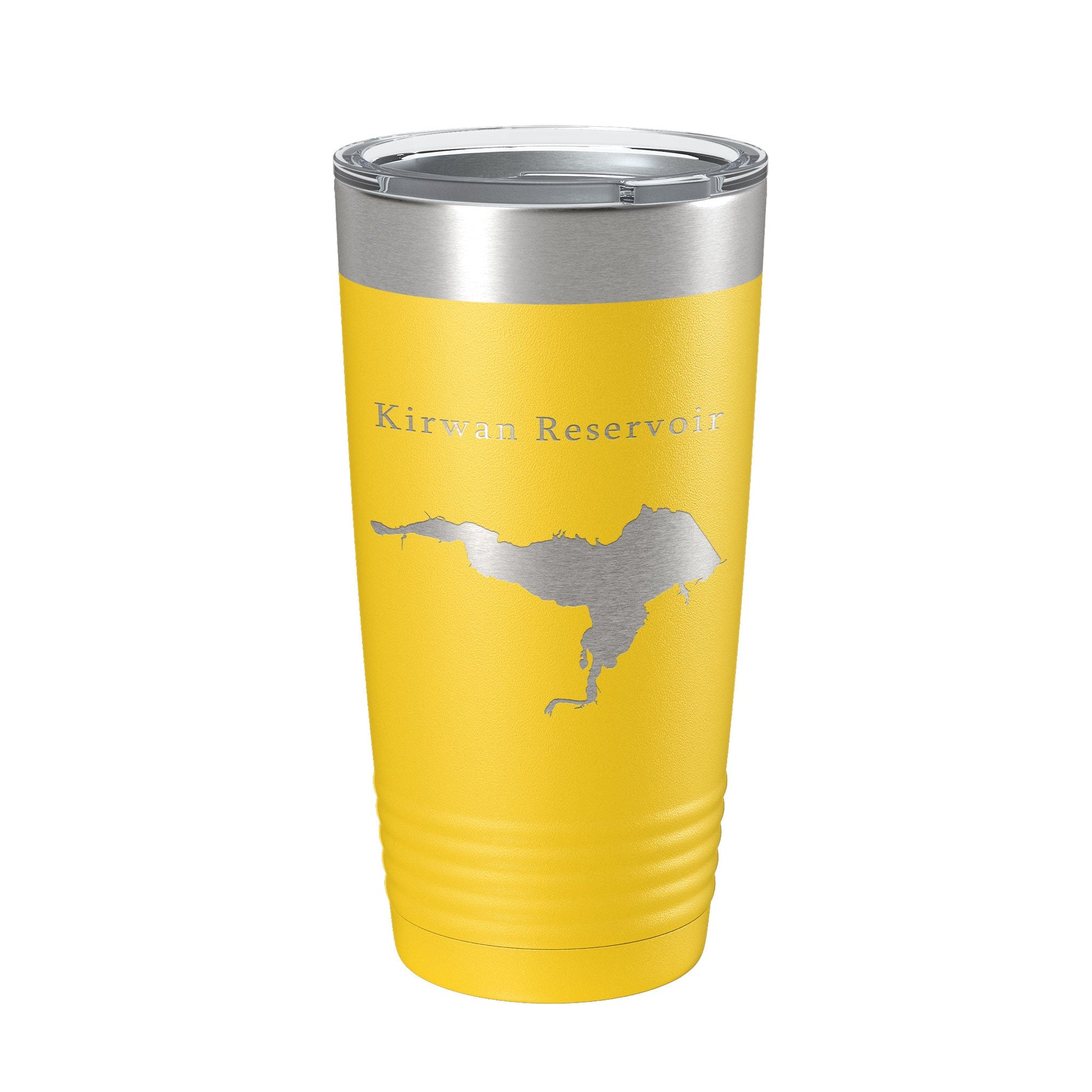 Kirwan Reservoir Tumbler Lake Map Travel Mug Insulated Laser Engraved Coffee Cup Kansas 20 oz-4