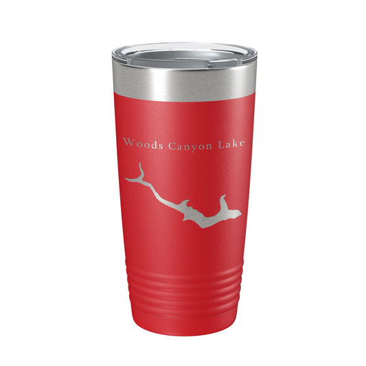 Woods Canyon Lake Map Tumbler Travel Mug Insulated Laser Engraved Coffee Cup Arizona 20 oz-10