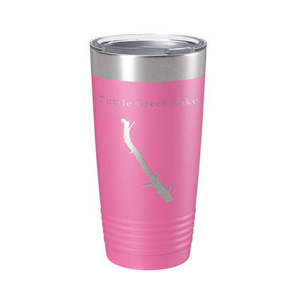 Tuttle Creek Lake Map Tumbler Travel Mug Insulated Laser Engraved Coffee Cup Kansas 20 oz-11