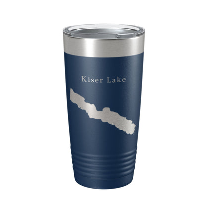 Kiser Lake Map Tumbler Travel Mug Insulated Laser Engraved Coffee Cup Ohio 20 oz-8