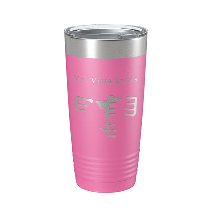 Val Vista Lakes Map Tumbler Travel Mug Insulated Laser Engraved Coffee Cup Arizona 20 oz-11