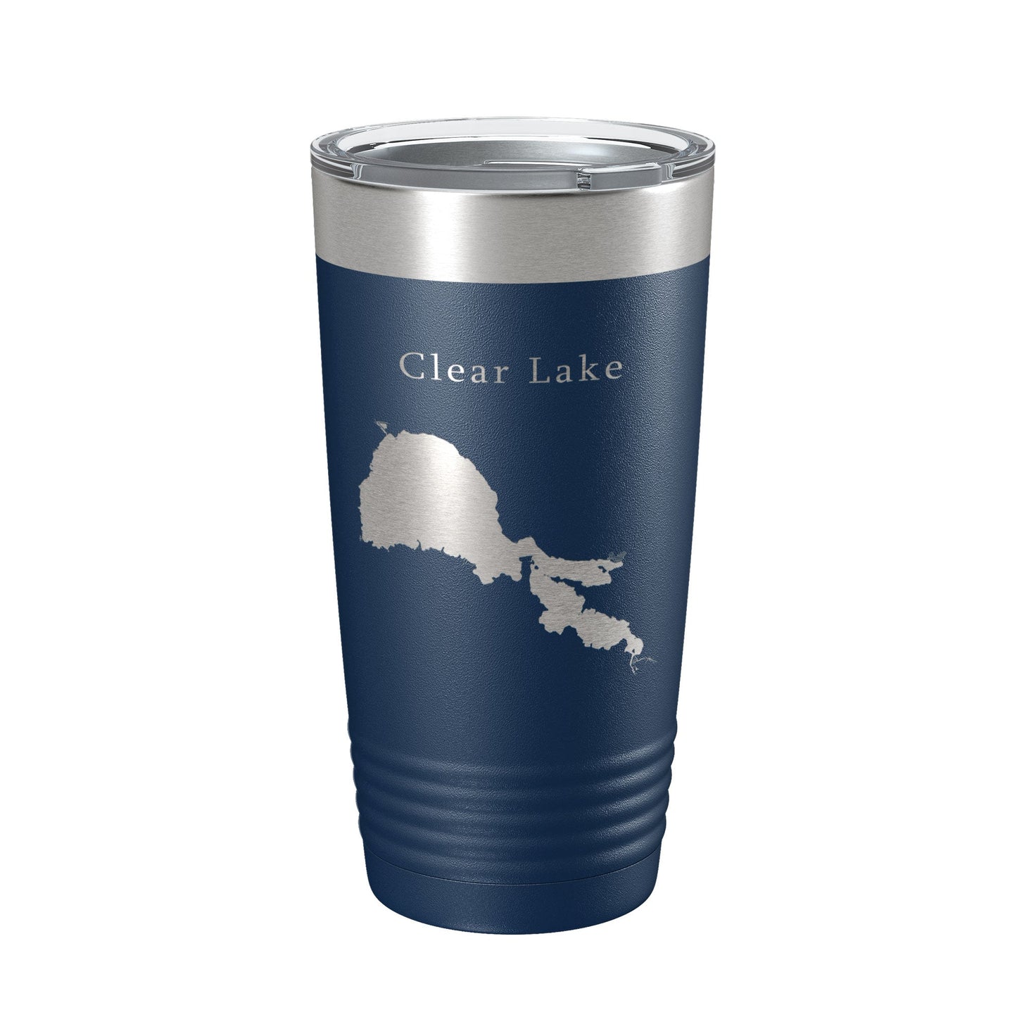 Clear Lake Map Tumbler Travel Mug Insulated Laser Engraved Coffee Cup California 20 oz-8