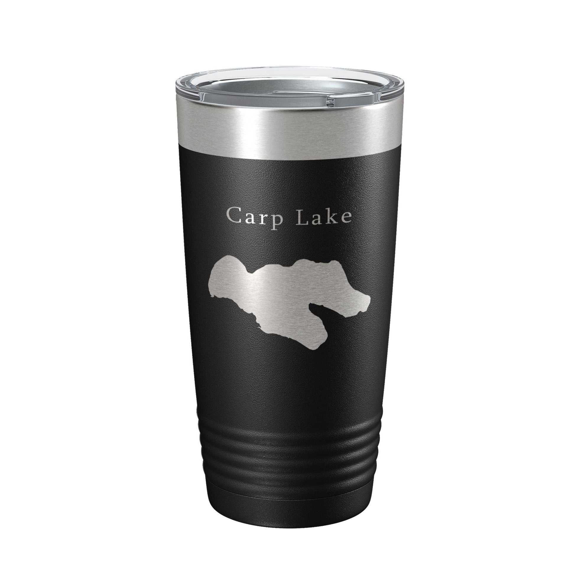 Carp Lake Map Tumbler Travel Mug Insulated Laser Engraved Coffee Cup Michigan 20 oz-5